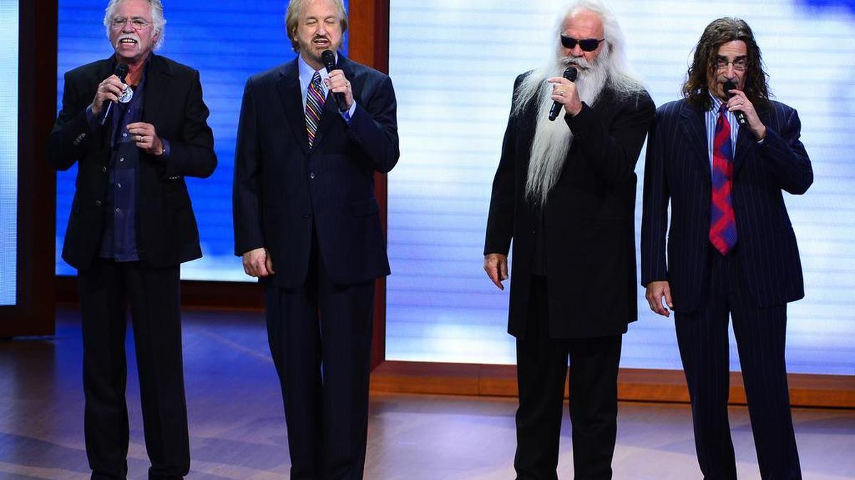 The Oak Ridge Boys (Joe Bonsall, Duane Allen, William Lee Golden and Richard Sterban) bring their Christmas show to the Golden Nugget Casino in Biloxi on Friday.