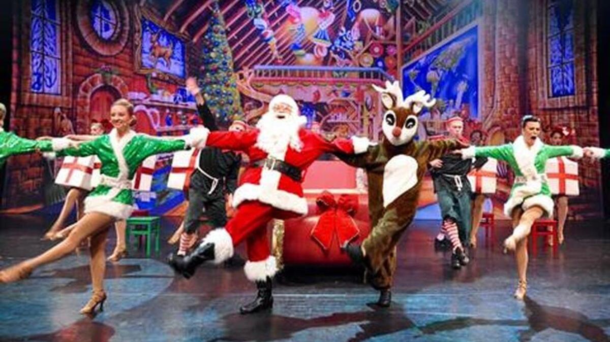 Santa and friends entertain during the Beau Rivage’s ‘Christmas Wonderland.’