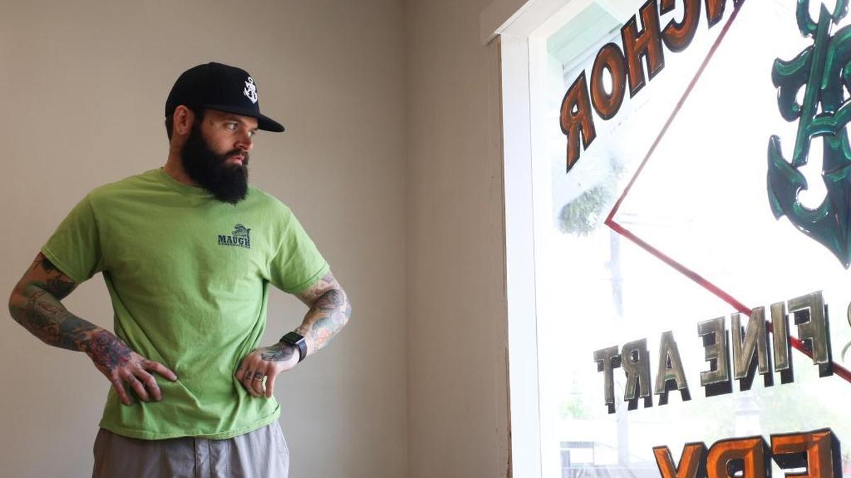 Matt Stebly opened the new location of Twisted Anchor Tattoo & Art Gallery in April 2016. Stebly’s shop hosts Due South Tattoo & Art Expo at the Golden Nugget Casino in Biloxi from March 24 to March 26.