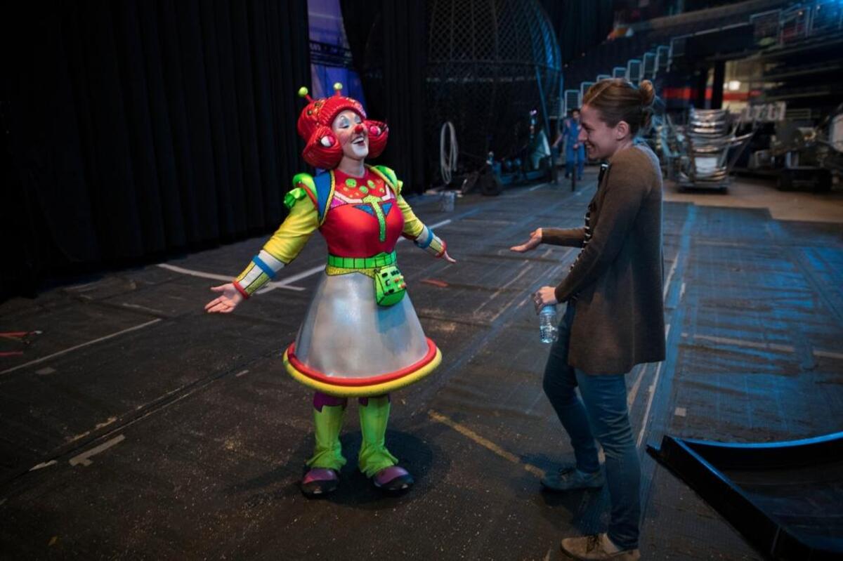 Backstage at a Ringling Bros. and Barnum & Bailey circus performance in Washington, March 31, 2017. Clowns embody Ringling's soul, but the 146-year-old circus will shut down May 21 after having failed to sufficiently dazzle the children of the on-demand entertainment age and to overcome the animal rights movement's opposition to having animals perform.
