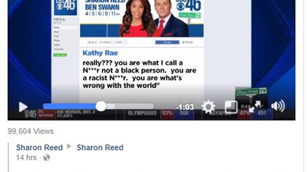 CBS46 journalist Sharon Reed was called the n-word via email by a viewer. Reed responded on live TV and her response went viral.
