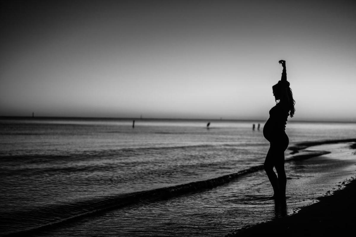 Take pregnant clients to the beach at sunset, then edit the photo in black-and-white. You won't be sorry.