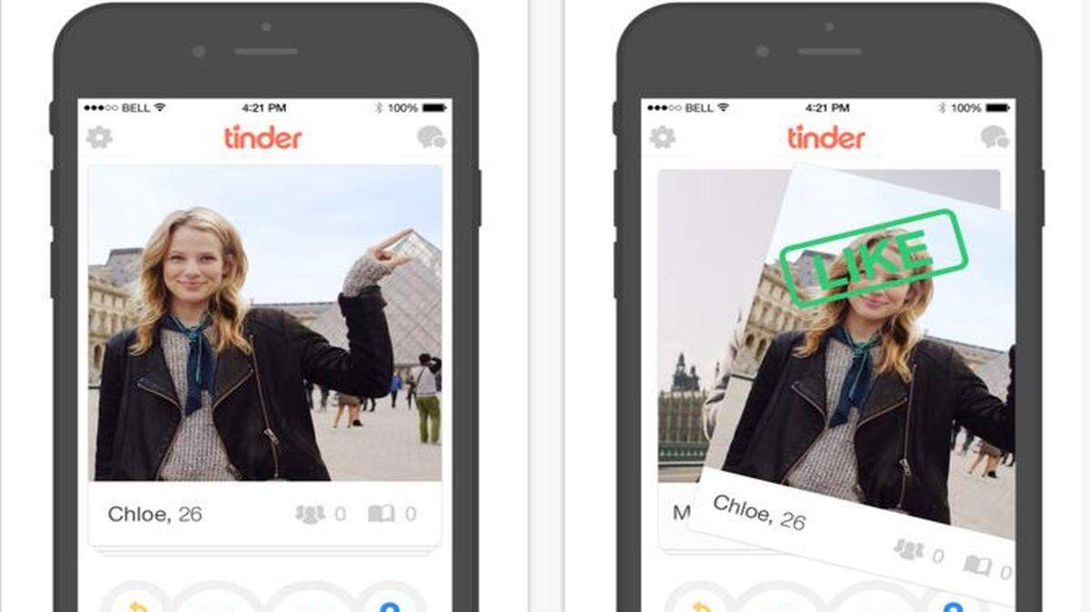 This screenshot shows an Apple Store preview of the dating app Tinder.