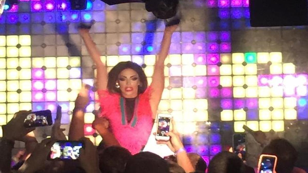 Alyssa Edwards performs at B-Bob's in Mobile on Saturday, Oct. 22, 2016.