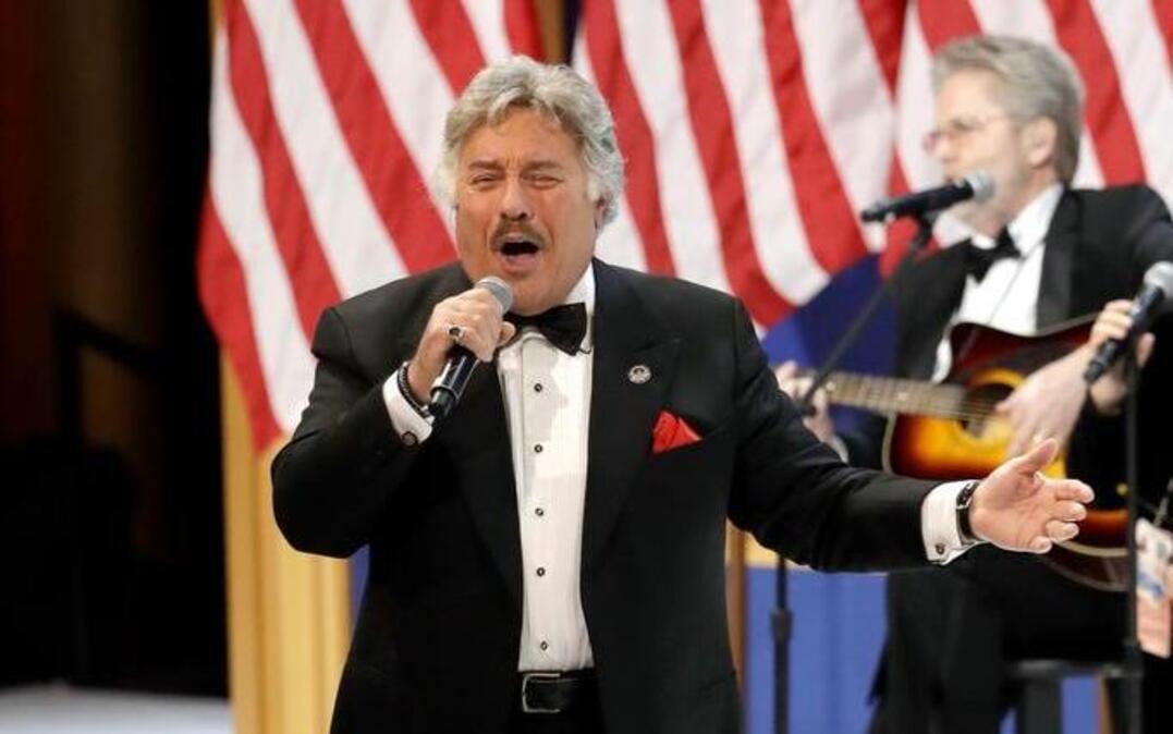 Tony Orlando performs at The Salute To Our Armed Services Inaugural Ball, Friday, Jan. 20, 2017, in Washington.
