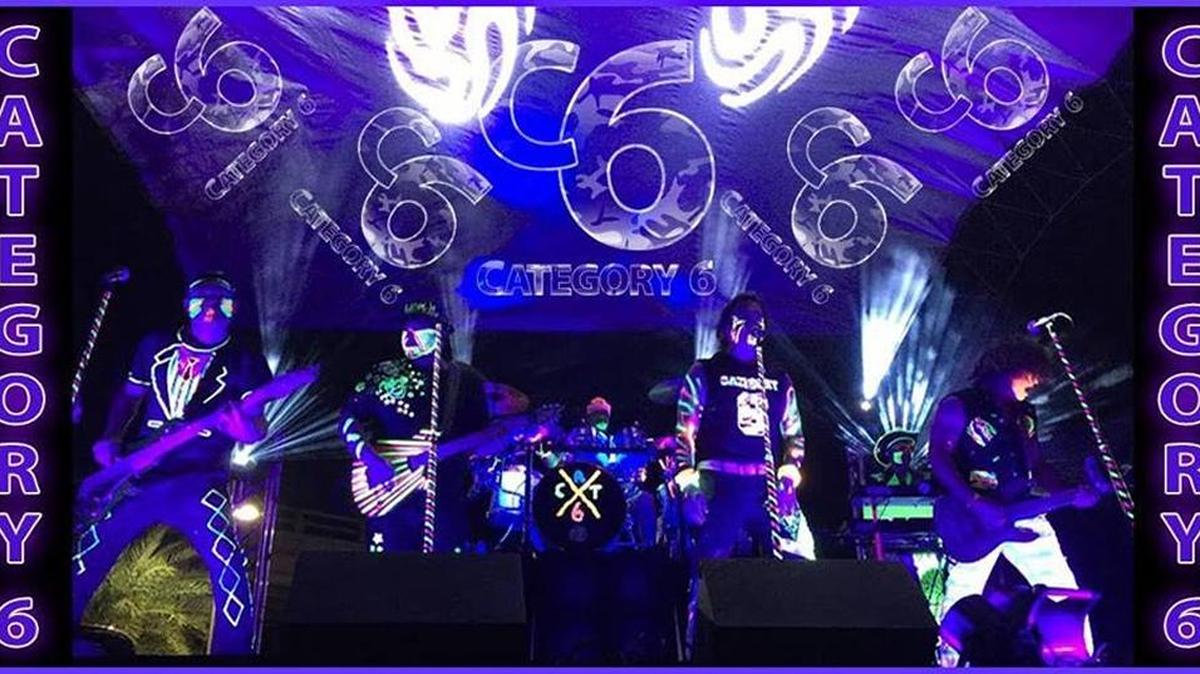 Category 6 will perform to close out the Our Lady of the Gulf Crab Festival on Sunday evening.