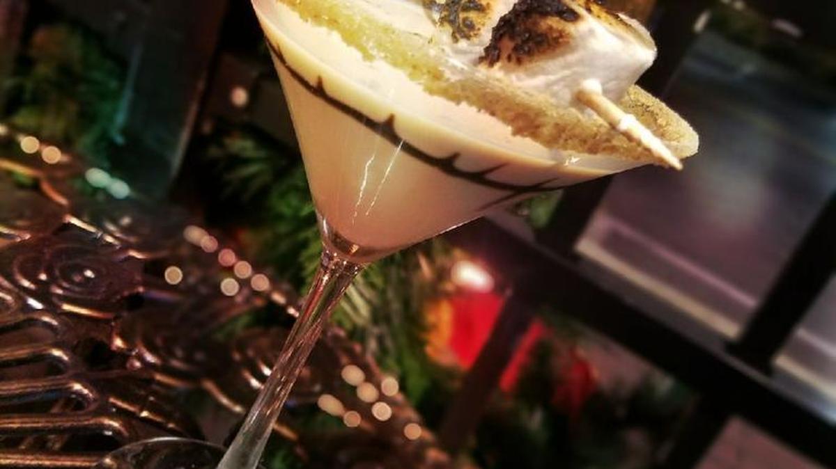 Practically dessert in a martini glass, The S’mores Martini at The Office Bar & Lounge in Ocean Springs is a sweet way to celebrate the holidays.