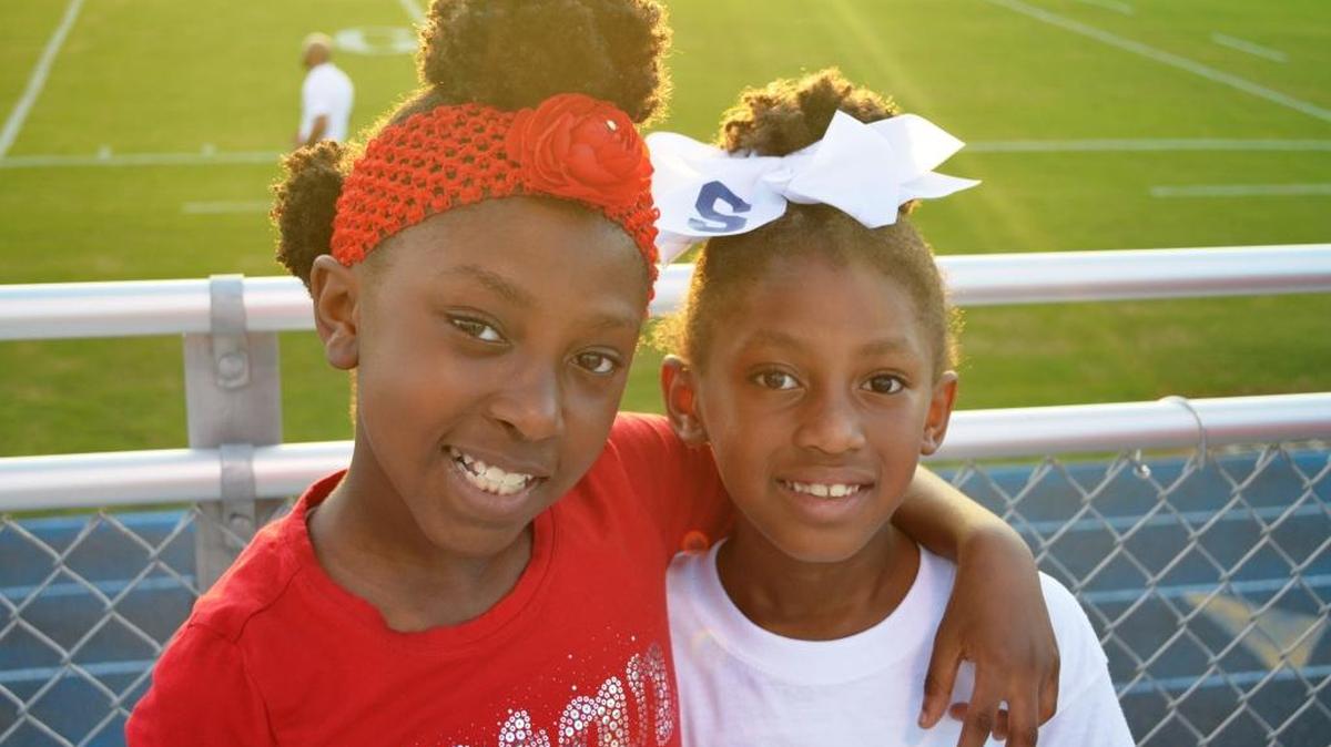 Serenity and Rhonda Hampton at the Pascagoula Panthers vs. Ocean Springs Greyhounds game in Pascagoula