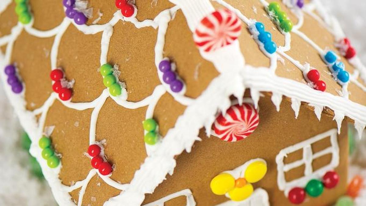 Learn the sweet craft of gingerbread house decorating at a workshop at the Lynn Meadows Discovery Center on Sunday.