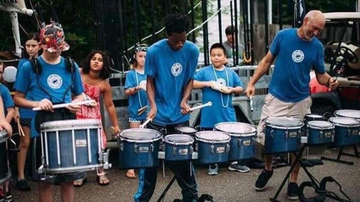 This weekend, it’s Second Saturday Art Walk in Bay St. Louis. Here, the Bay Ratz Marching Battery performs on the streets of Bay St. Louis during a past Second Saturday.
