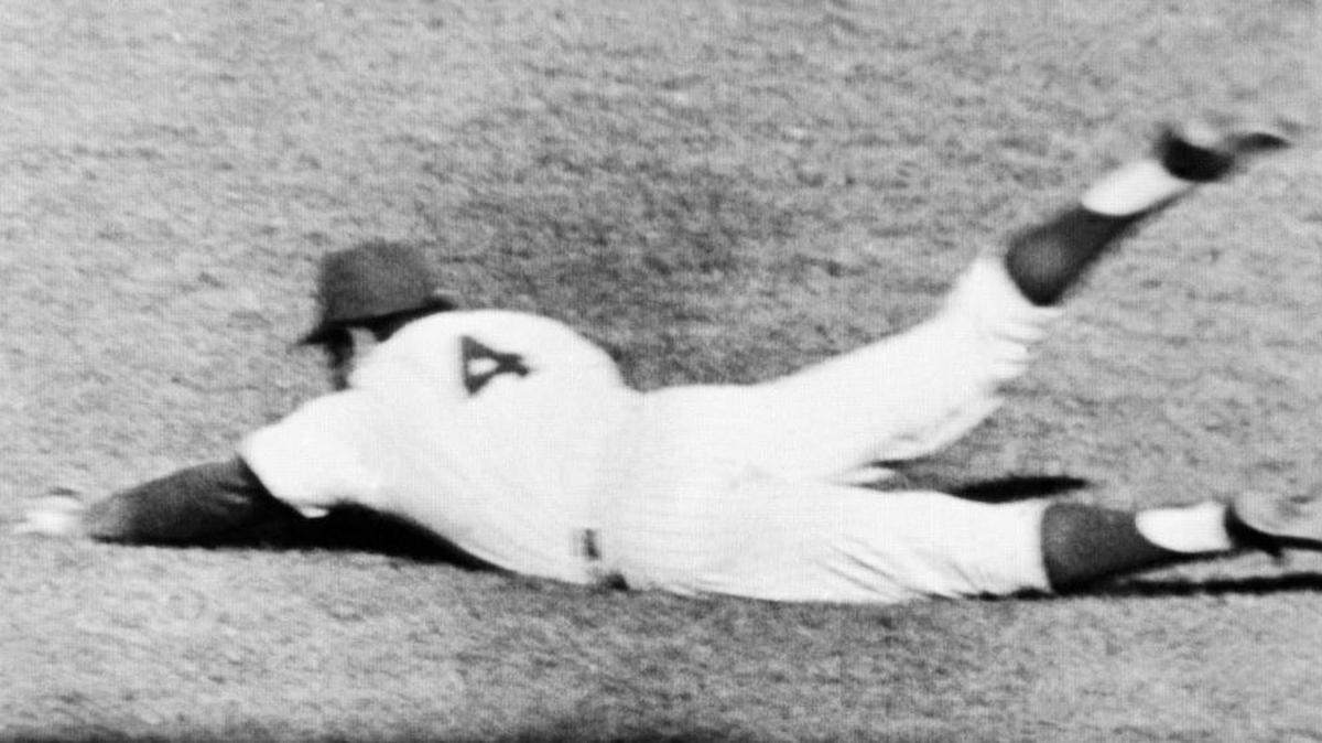 Mets Right Fielder Ron Swoboda makes a diving catch of Brooks Robinson’s liner in right center, rolls over and holds up the ball in ninth inning, Oct. 15, 1969, in New York. Swoboda will be the featured speaker at noon Friday at the Ohr-O’Keefe Museum of Art in Biloxi as part of the ‘Our Love Affair with Baseball’ exhibit’s luncheon series.