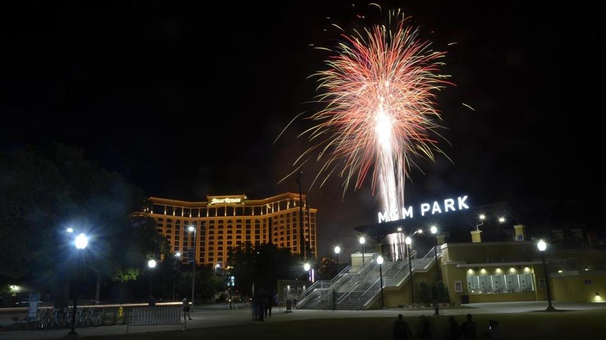 People will get two chances to see fireworks on the Fourth of July in Biloxi. Fireworks will be launched from Deer Island at 9 p.m. Tuesday and then also after the Shuckers game at MGM Park.