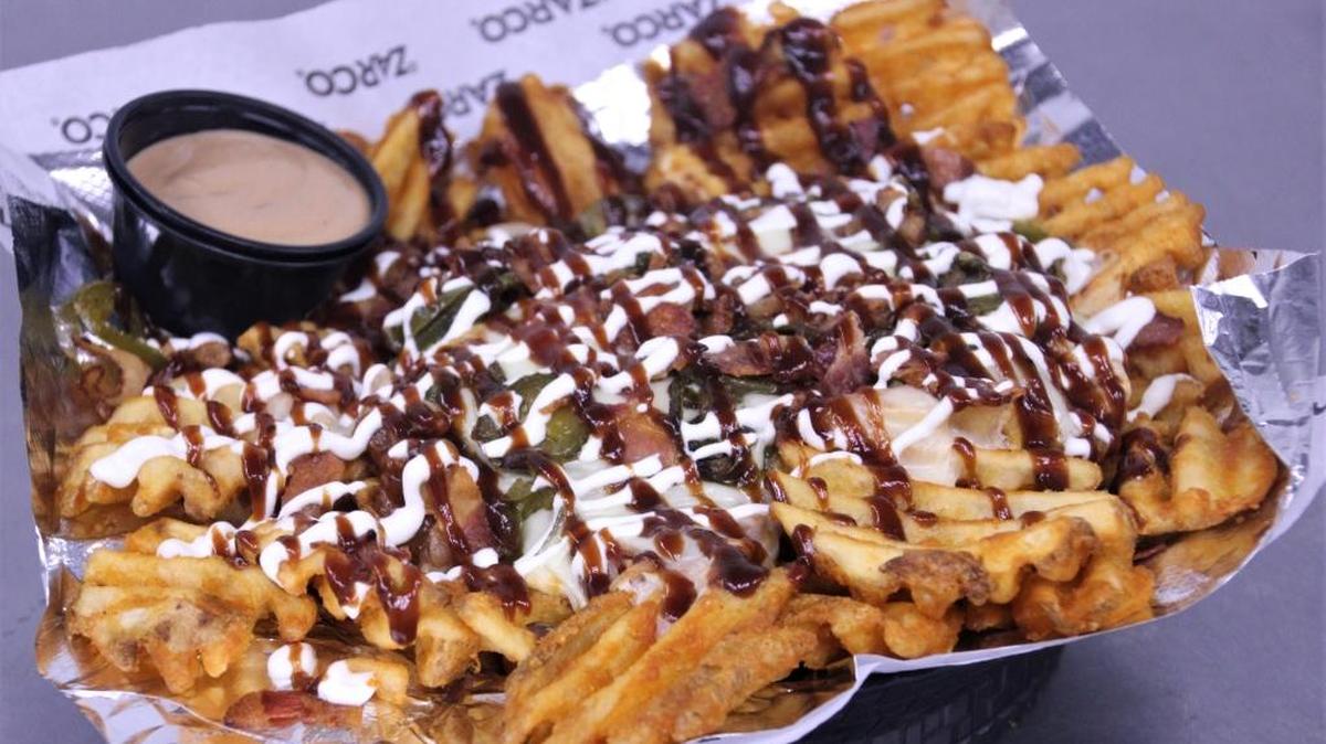 An order of Barroom Fries contains enough to feed a small crowd.