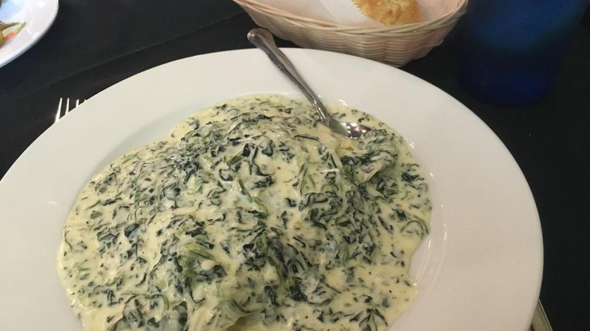 Chicken Della Casa is a comforting combination of chicken breast and angel hair pasta covered with a rich spinach Alfredo sauce. It’s available at Joe’s Italian Ristorante in Long Beach.