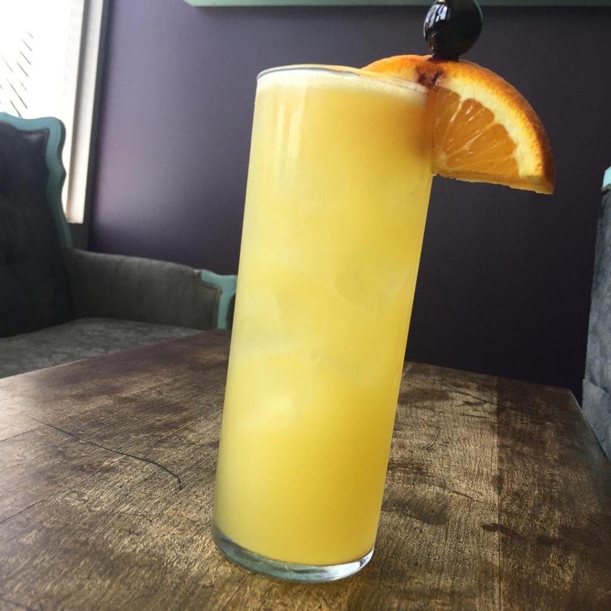 Pelican Punch is a cocktail created by Debbie Davis of The Sycamore House in Bay St. Louis.