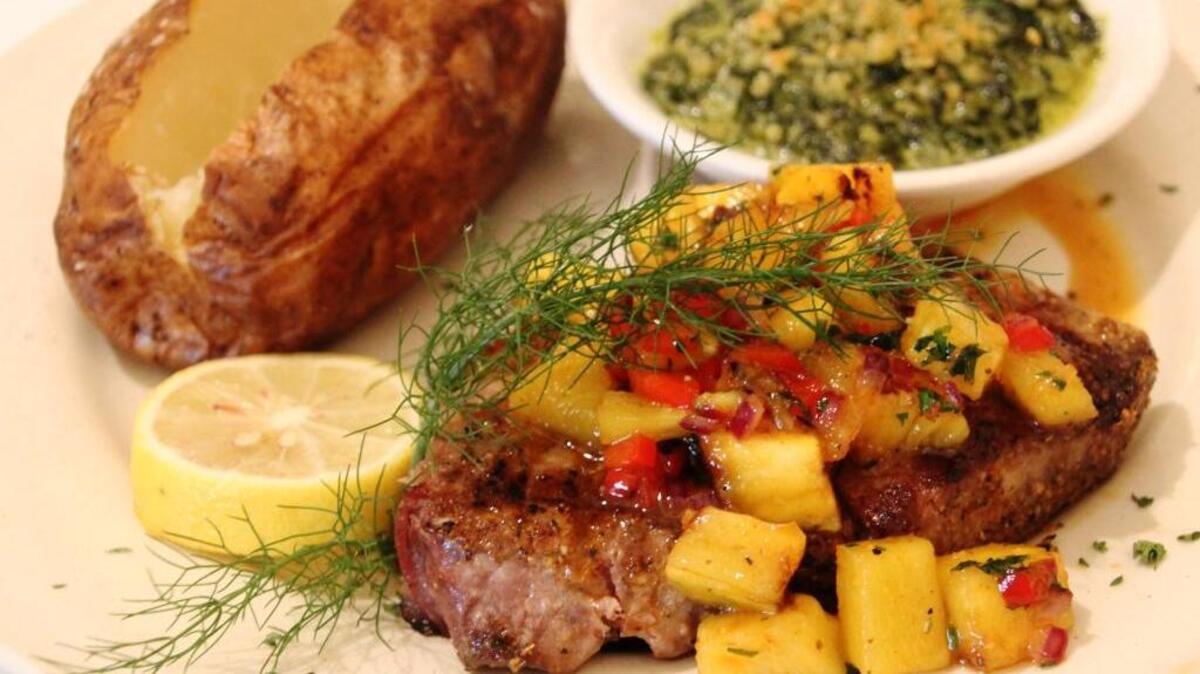 An example of one of the nightly steak specials.