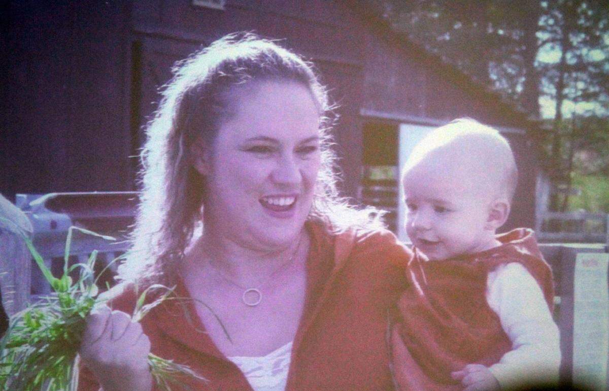 A trial photo of Michelle Craite with her niece.