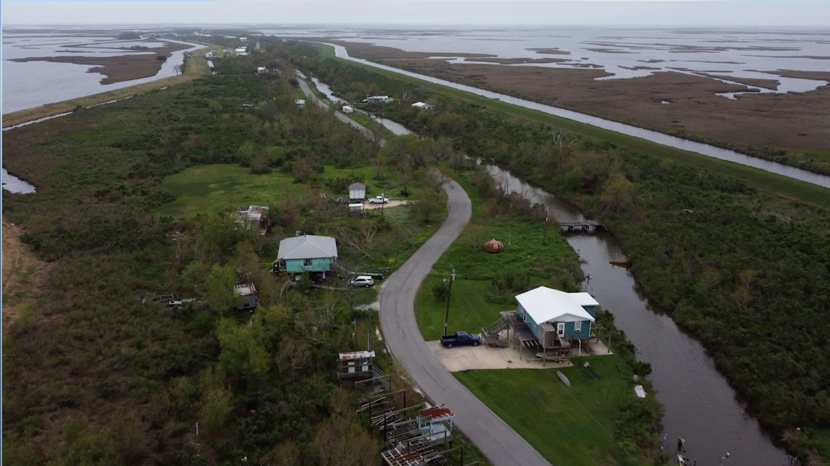 Since the 1950s, Isle de Jean Charles, LA, has lost 98 percent of its land to subsidence and saltwater intrusion.