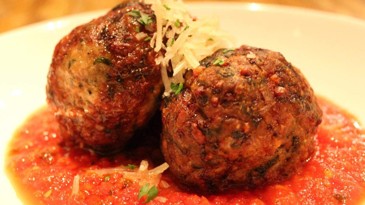JULIAN BRUNT/SPECIAL TO THE SUN HERALD 
 The Italians would never dream of serving meatballs with pasta.