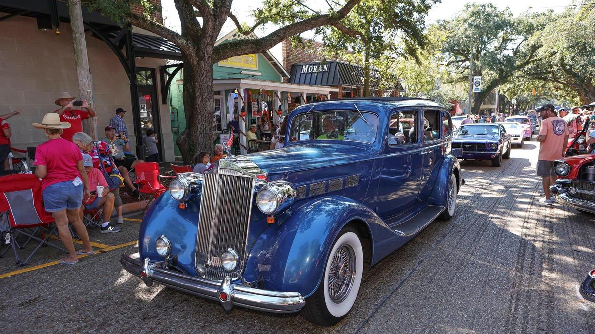 There was a constant parade of Cruisin’ cars during the Ocean Springs Cruisin’ the Coast Block Party, October 8, 2021.