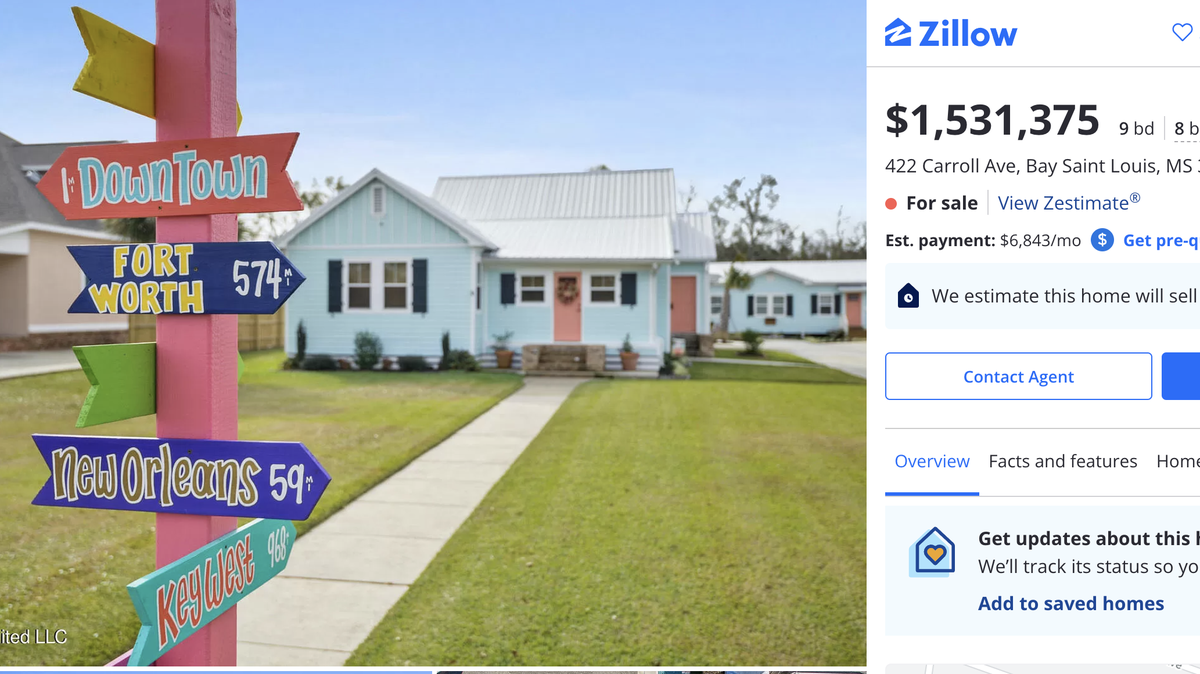 A property for sale boasts a cottage, duplex and detached home on Carroll Avenue and St. George Street in downtown Bay St. Louis.