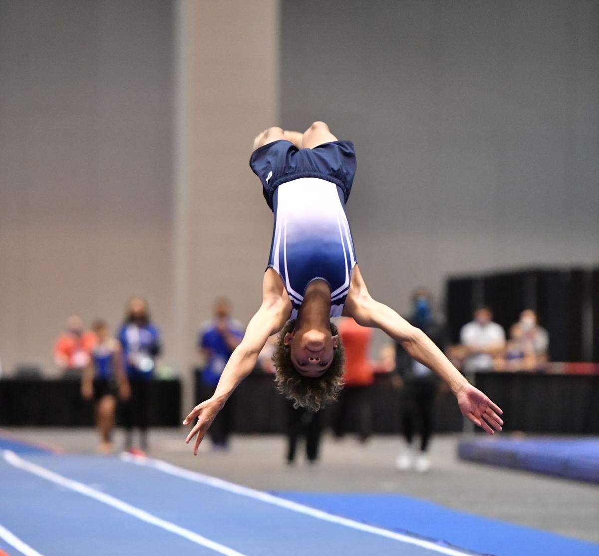 Tyse Love competes at USA gymnastics championships