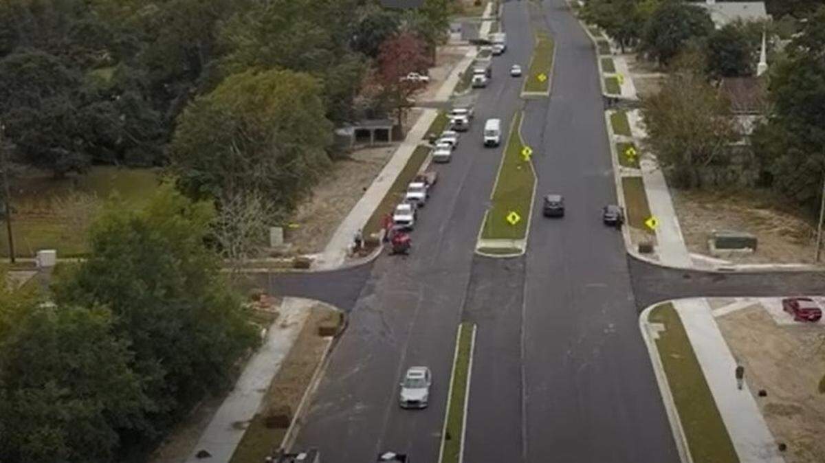 It’s now a straight shot from I-110 to the main gate at Keesler Air Force Base in Biloxi, and the new boulevard has land for development.