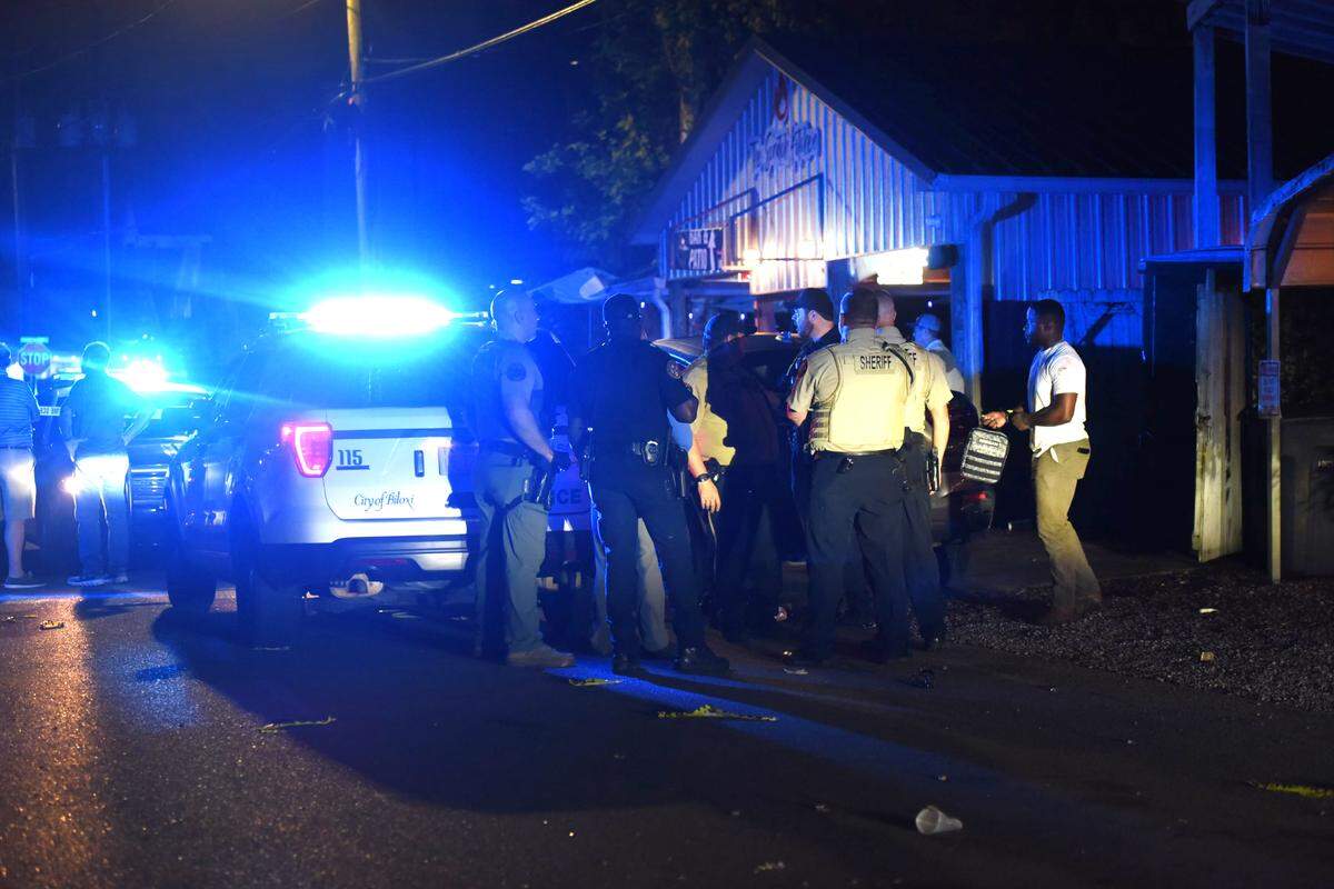 One person is dead and at least five were injured in a mass shooting at the Scratch Kitchen in downtown Ocean Springs on May 5, 2023.