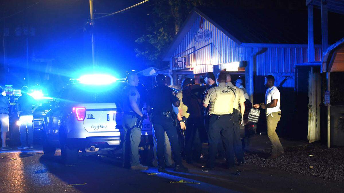 One person is dead and at least five were injured in a mass shooting at the Scratch Kitchen in downtown Ocean Springs on May 5, 2023.