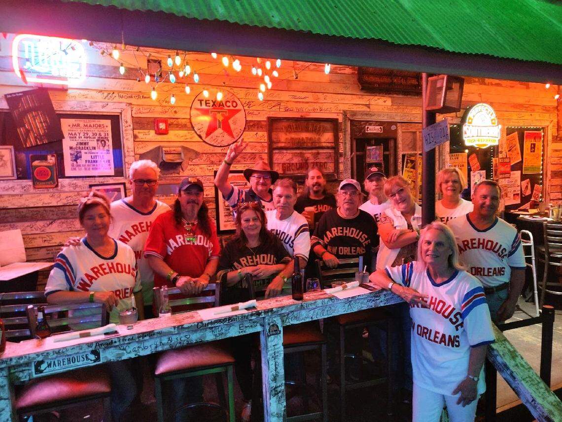 The infamous Warehouse Krewe from New Orleans have found their way to Ground Zero Blues Club in Biloxi, where they are loyal fans.