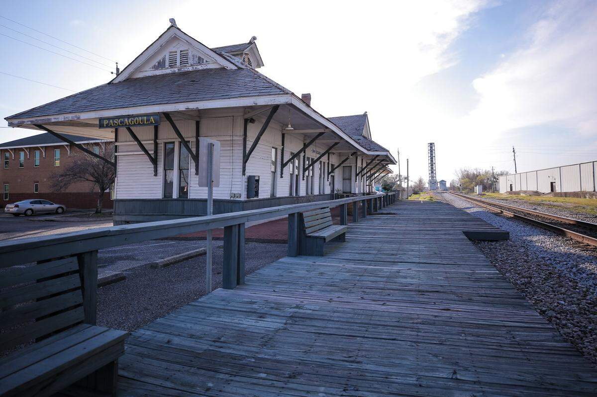The Pascagoula train station is a historic landmark for the city.