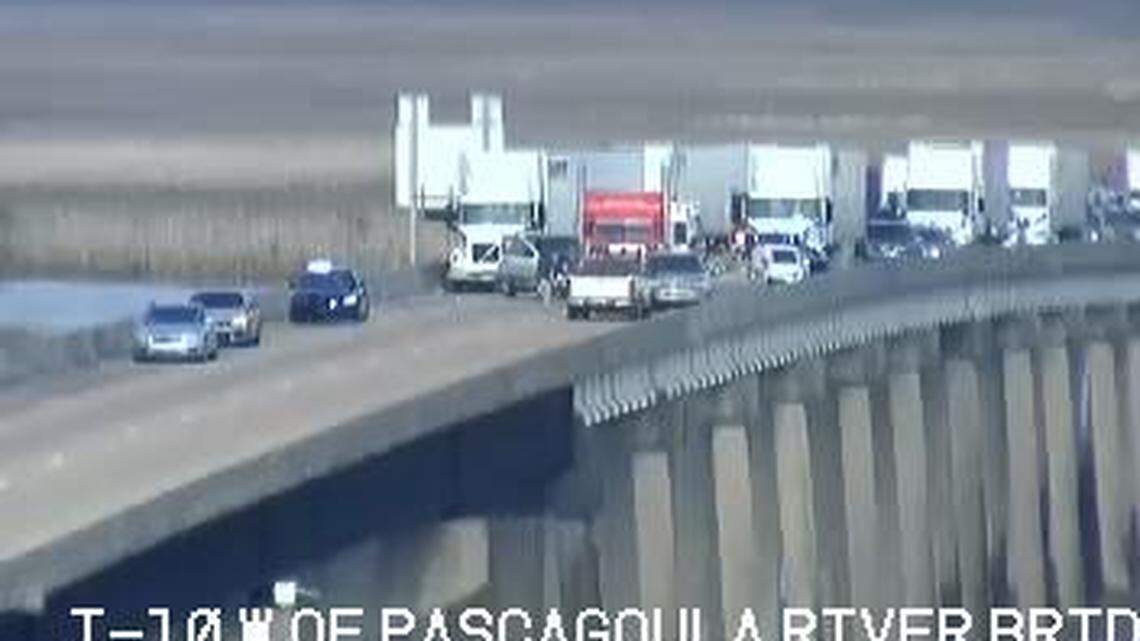 I-10 reopens after several crashes involving 18-wheeler shut down busy South MS bridge