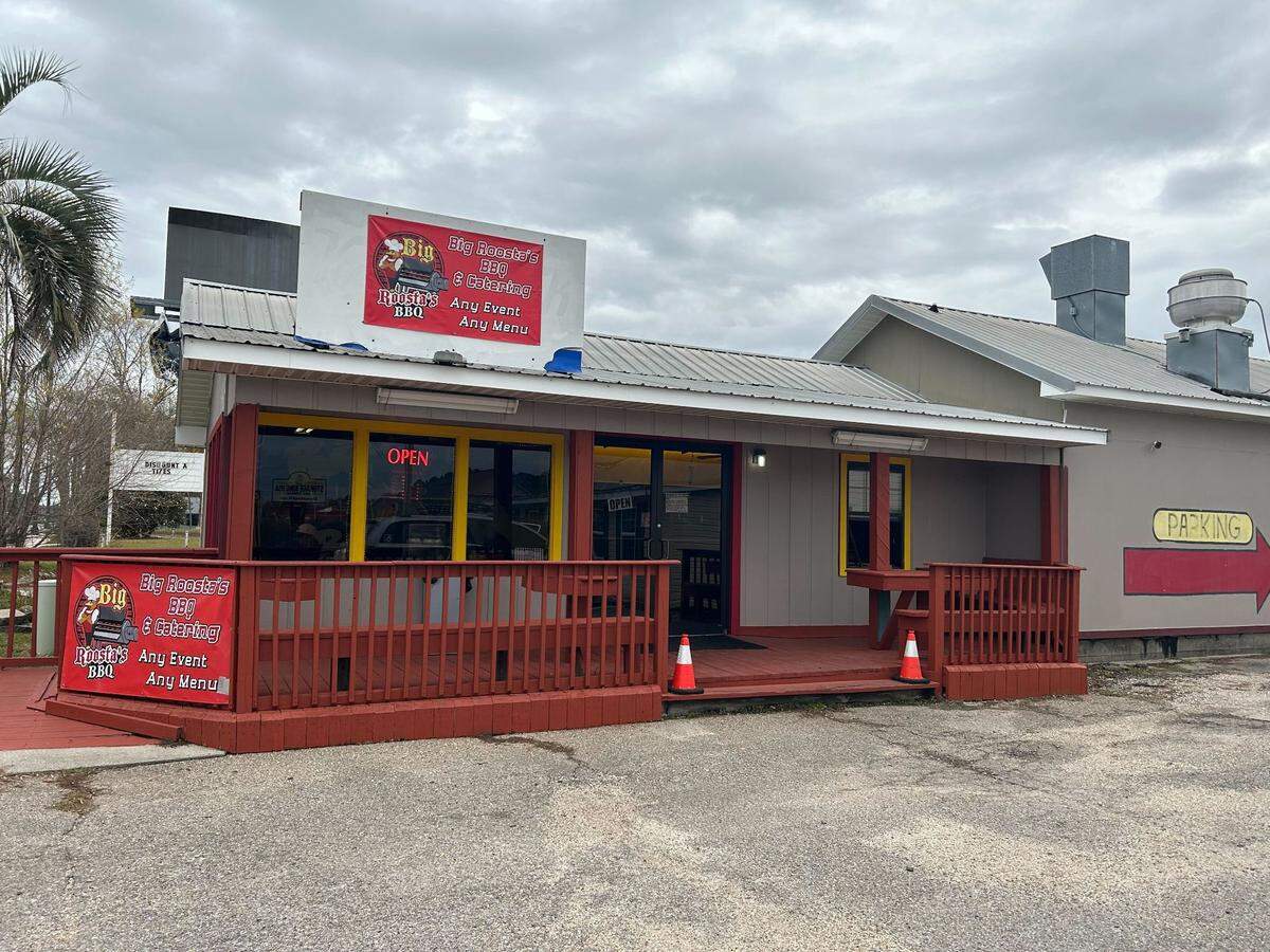 Big Roosta’s barbecue is open on Dedeaux Rd. in Gulfport.