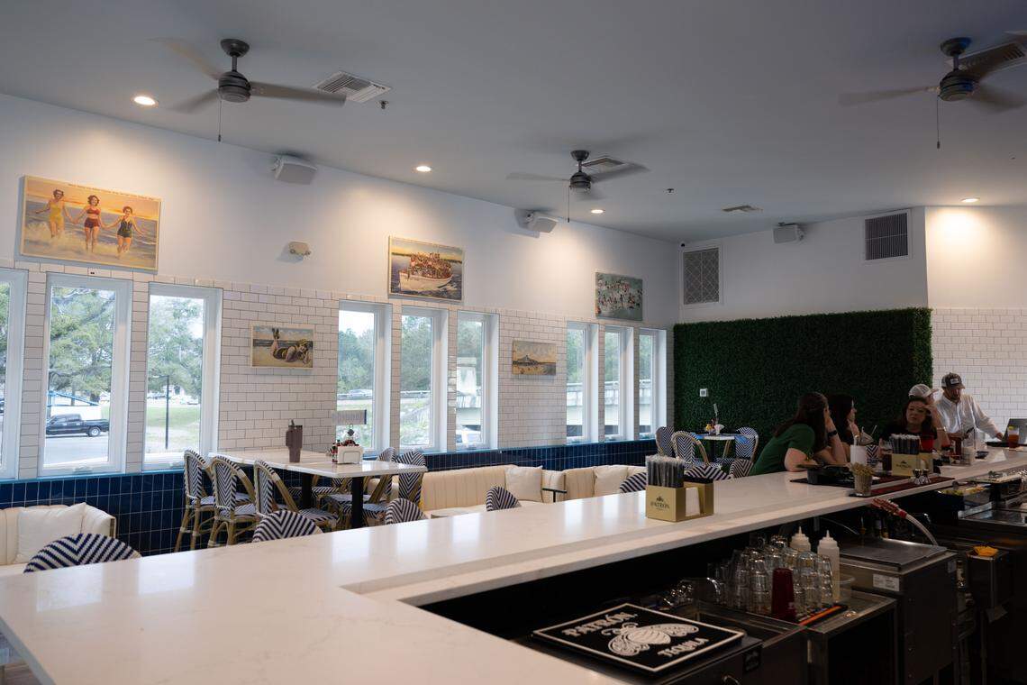 An indoor bar area at Bacchus on the Bluff in Gulfport is a relaxing get-away.