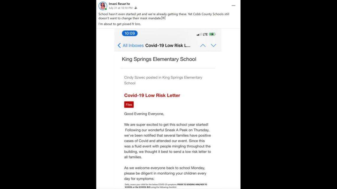 Several students and families may have been exposed to COVID-19 during a back-to-school event at King Springs Elementary School in Georgia, according to a local school district.