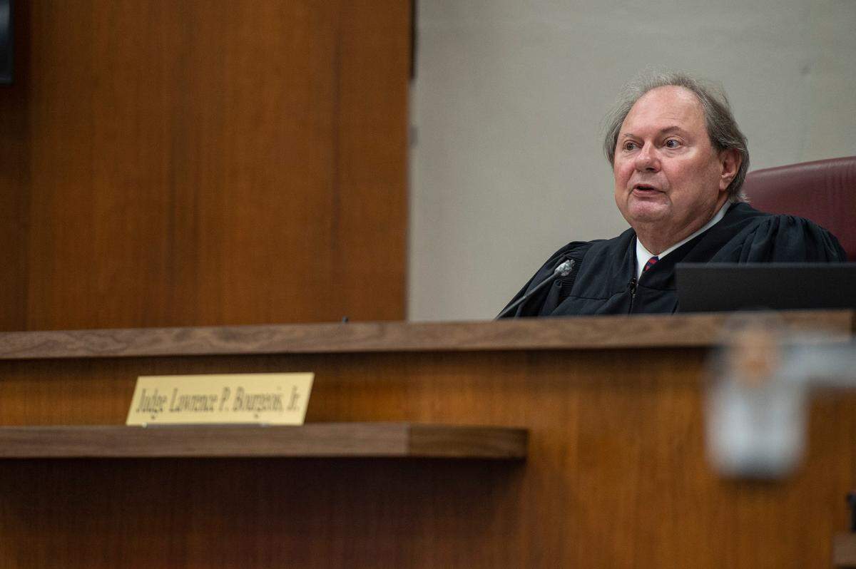 Judge Larry Bourgeois gives Cliff Kirkland his sentence after the jury found him guilty during the trial of Kirkland for sexual abuse charges in Harrison County Court in Biloxi on Wednesday, May 18, 2022.