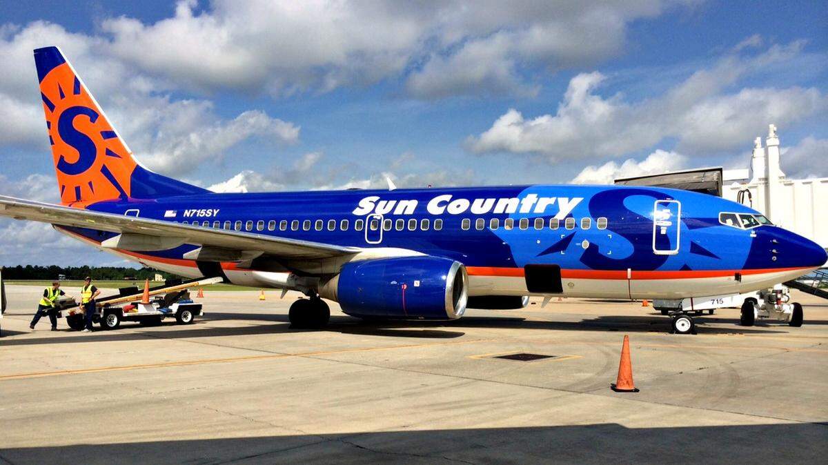 A Sun Country Airlines Boeing 737 makes two flights into and out of the Gulfport-Biloxi International Airport bringing guests for a three-day stay at the Beau Rivage Resort & Casino in Biloxi. The charter flight program will see about 600 flights to South Mississippi this year, which is more than 20 percent of the traffic at the airport.