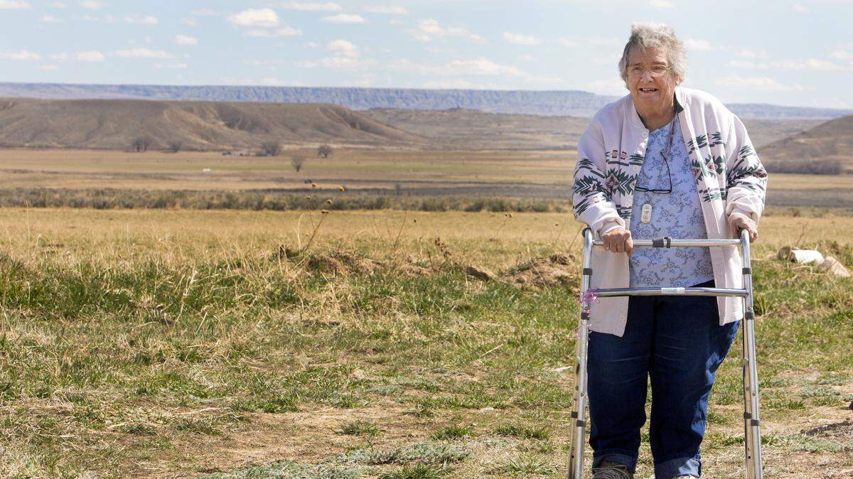 Beverly Kolacny on her ranch on the Clark Fork River in Wyoming, about 30 miles from Red Lodge, Mont., April 7, 2016. Kolacny has difficulties accessing medical services due to her rural location. Studies have found poorer health and higher mortality rates in rural areas. (Janie Osborne/The New York Times)