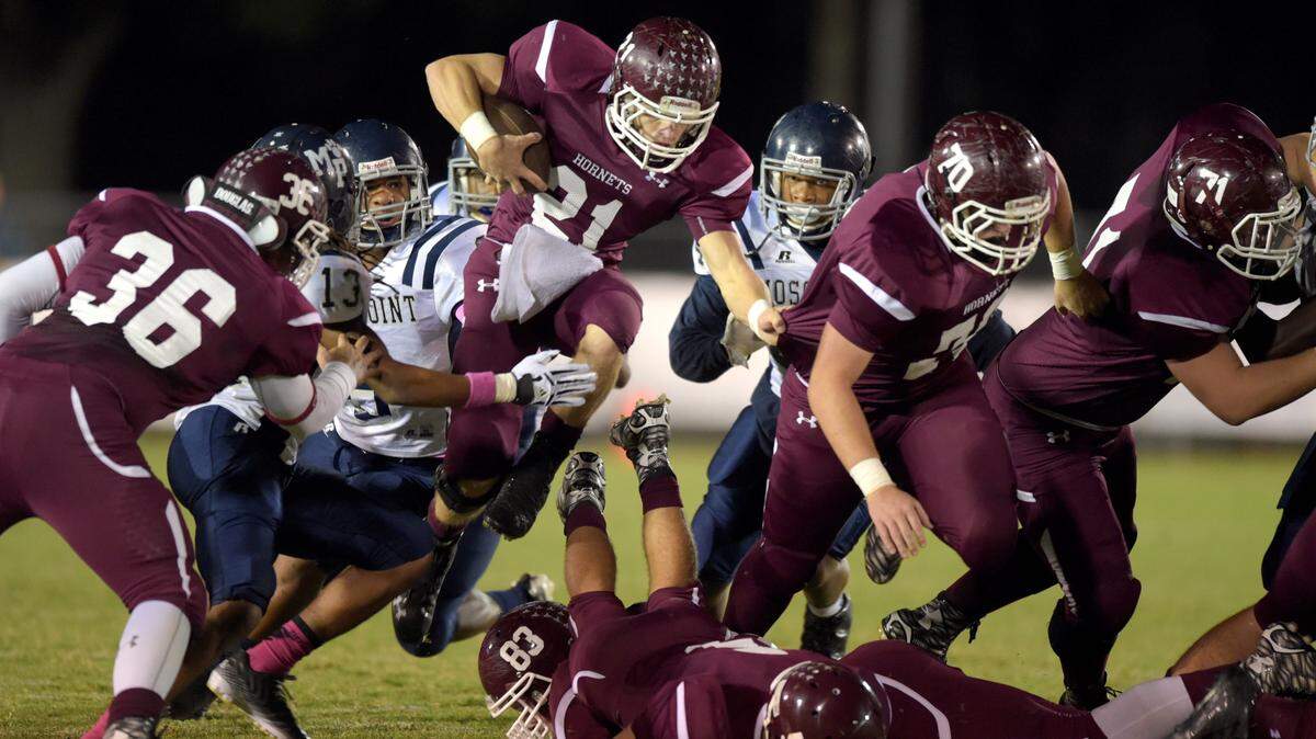 GLENN ANDREWS/SPECIAL TO THE SUN HERALD 
 East Central running back A.J. Davis has taken over the Coast lead in rushing after last week's performance against Pass Christian.