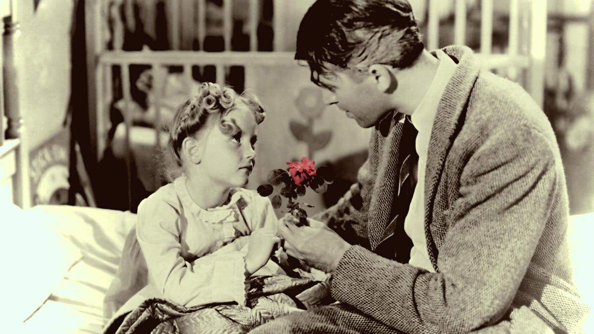 Zuzu Bailey (Karolyn Grimes), wants her father, George Bailey, Jimmy Stewart's character in 'It's A Wonderful Life,' to save a special flower.