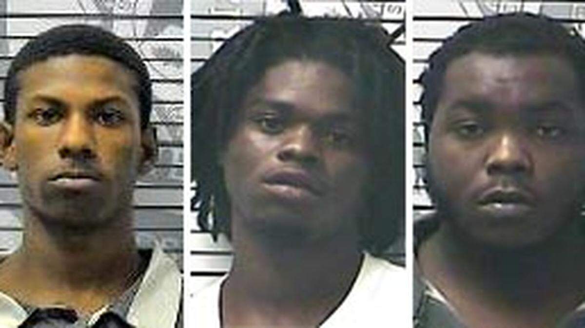 From left, Tevin Mitchell, Javon Byrd, Jaquan Carter