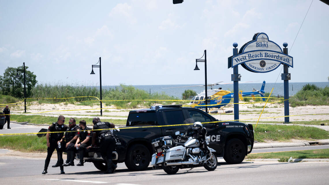 Watch as Gulfport police chase ends in Biloxi with shootout in vacant parking lot