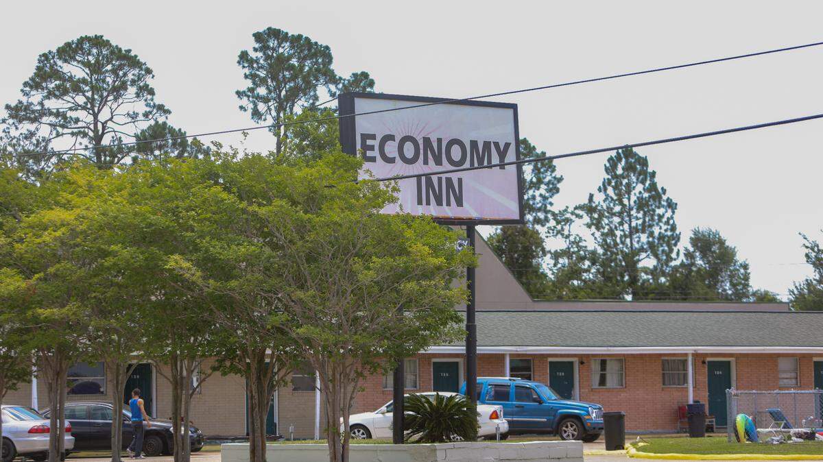 The Economy Inn motel on Highway 90 in Bay St. Louis.
