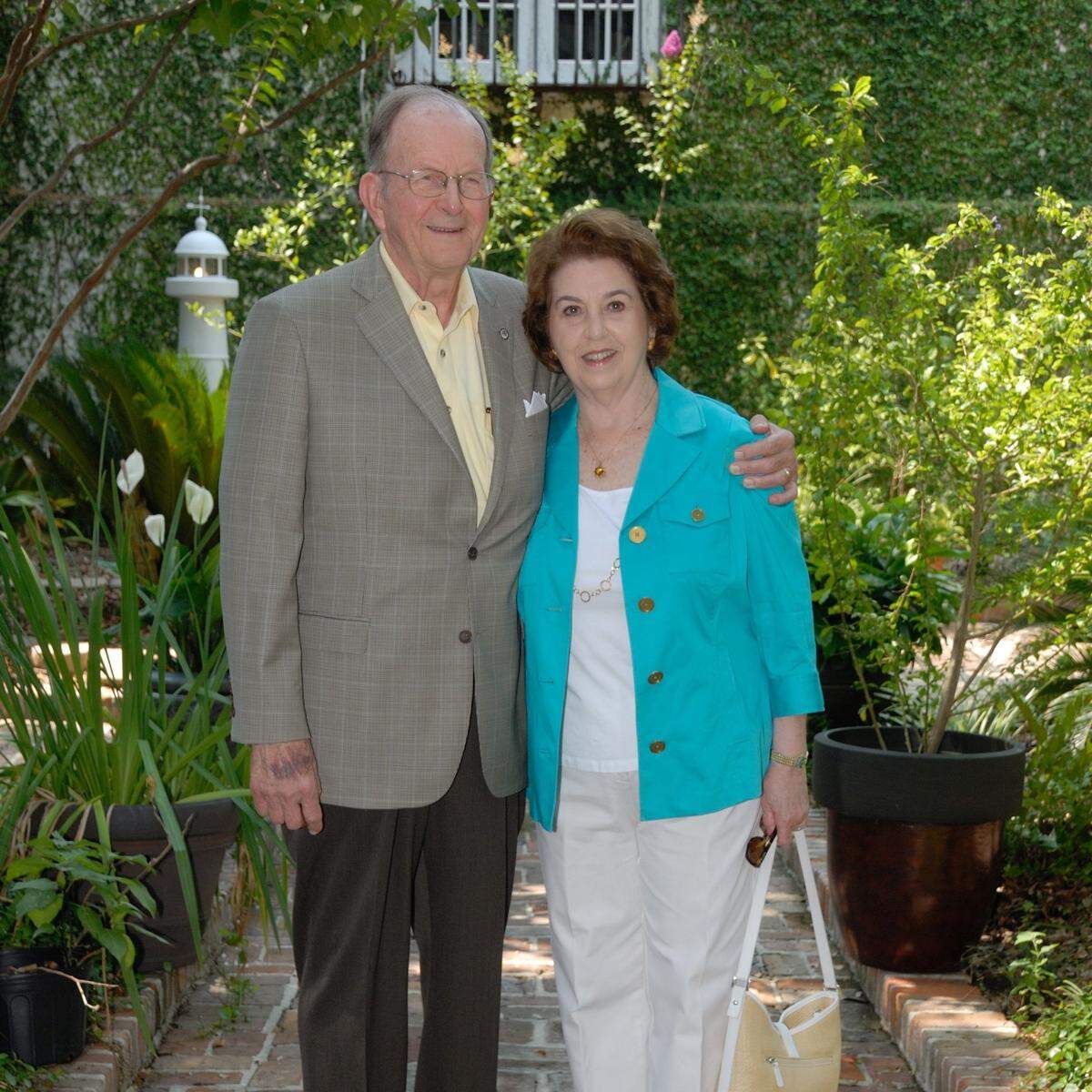Gayle and Victor Mavar at the Biloxi Blessing of the Fleet Celebration in 2011