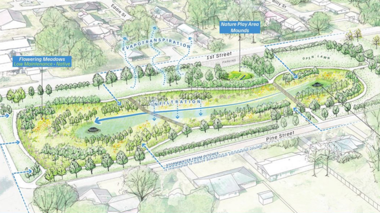 Reducing neighborhood flooding one of the goals of new South MS stormwater park