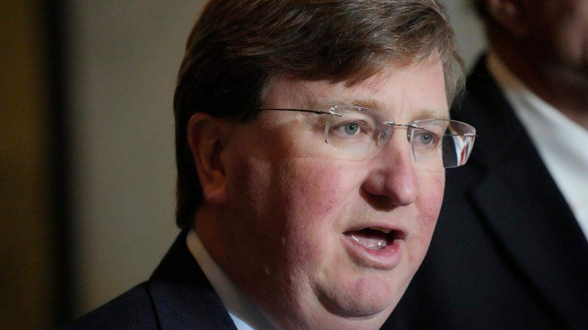 Mississippi Republican Gov. Tate Reeves thanks lawmakers for passing a state incentives package for a Mississippi factory that will manufacture batteries for electric vehicles.