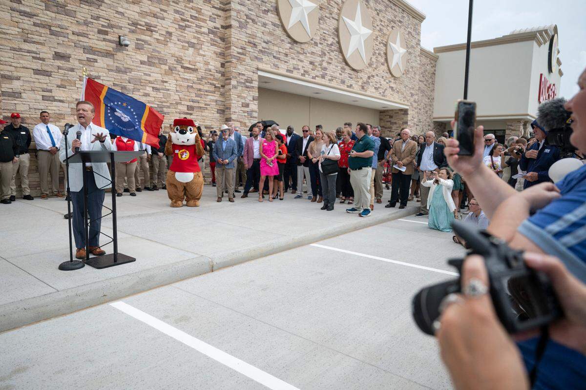A ribbon cutting ceremony for Buc-ee’s first Mississippi location in Harrison County on Monday, June 9, 2025.