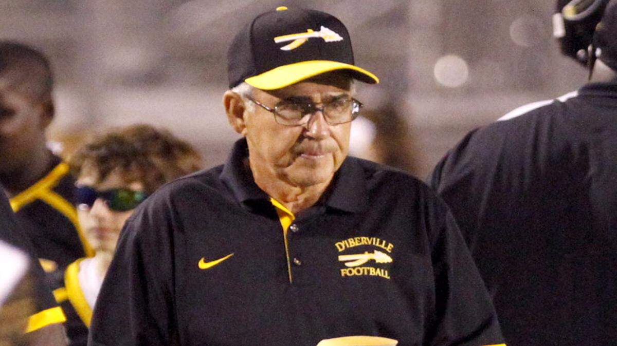 TIM ISBELL/SUN HERALD 
 Buddy Singleton officially retired as D'Iberville's football coach, Tuesday, Jan. 26, 2016.