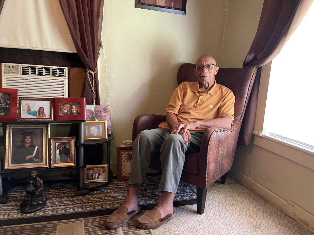 Sullivan White, 80, is a lifelong resident of Turkey Creek who remembers delivering lunch to Black laborers at the Phoenix Naval Stores Co. plant in exchange for 15-cent tips. Black and white workers, most of whom worked in management positions, had separate break areas.