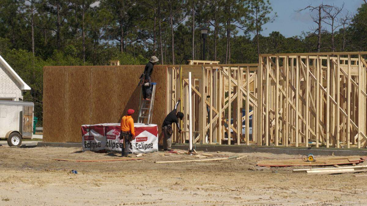Recently built homes in a Vancleave subdivision reflect the area’s changing landscape. As Jackson County considers future development, residents are weighing the benefits of growth against the desire to preserve open space.